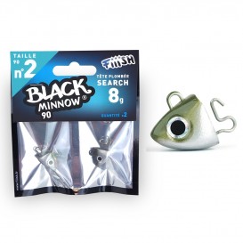 TETE PLOMBEE BLACK MINNOW...