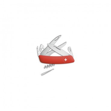 COUTEAU SWIZA D07 SCISSORS 12F ROUGE