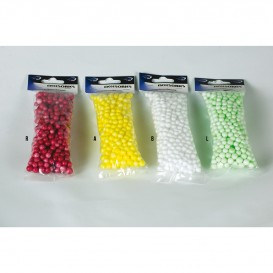 Perles flottantes rondes jaunes fluo yellow Sunset