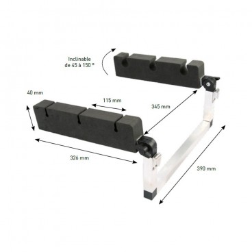 PORTE CANNES INCLINABLE POUR FLOAT TUBE