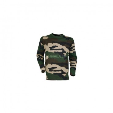 T SHIRT CHASSE MANCHES LONGUES CAMO