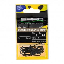 MATTE BLACK DOUBLE INSURANCE LOCK SNAP