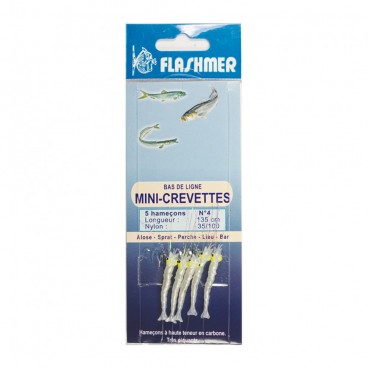 BAS DE LIGNE MINI CREVETTES  FLASHMER