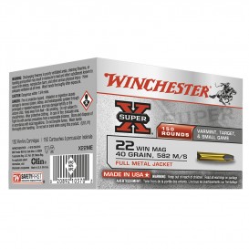 MUNITIONS WINCHESTER 22 MAGNUM SUPER X JHP CX22MHE