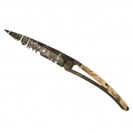 COUTEAU DEEJO CAMO MARRON - JOUR DE CHASSE