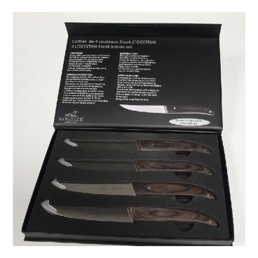 Lot De 12 Couteaux à Steak VERDIER - Pointe Ronde, Fabriqué à Thiers France