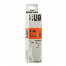 PACK BO BATTERIE LIPO 2S 7.4V 1000MAH 25C + CHARGEUR