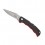 COUTEAU HERBERTZ G10 NOIR/ROUGE 12CM INOX