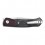 COUTEAU QSP GANNET CARBONE MICARTA NOIR ROUGE