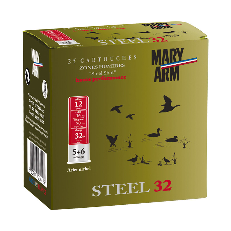 CARTOUCHES MARY ARM SUPER STEEL 32