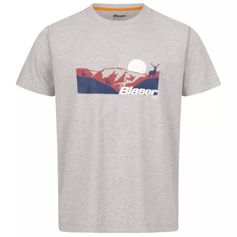 T-SHIRT BLASER ALLGAU MOUNTAIN GRIS