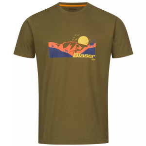 T-SHIRT BLASER ALLGAU MOUNTAIN OLIVE