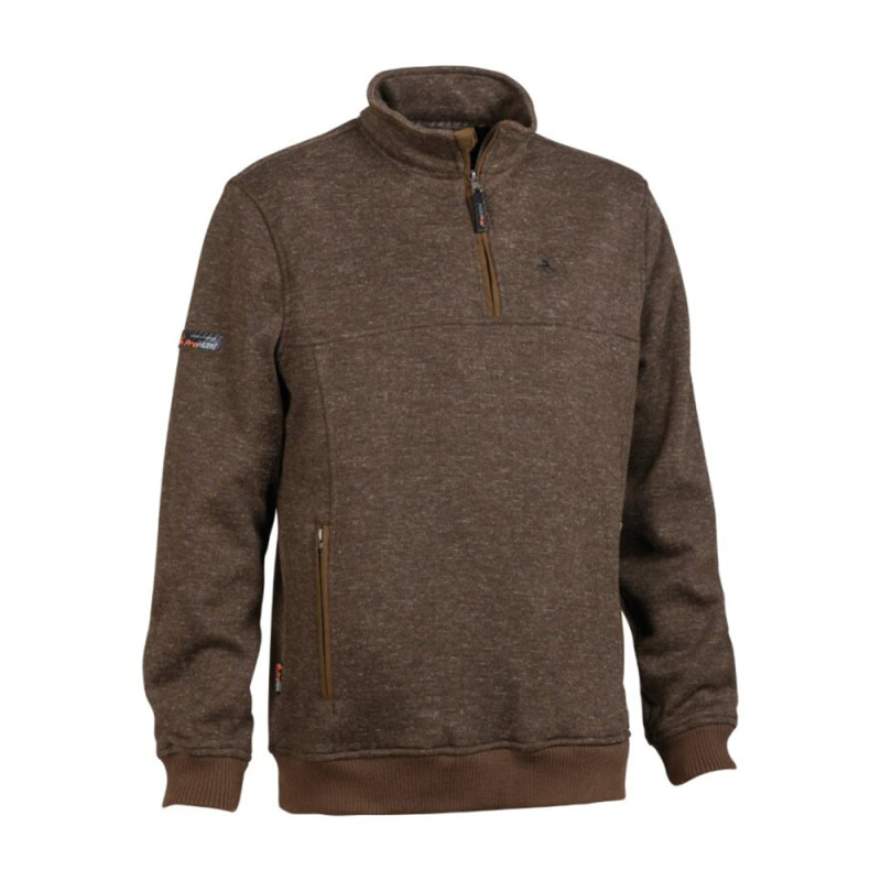 PULL LIGNE VERNEY CARRON MUNTJAC MARRON