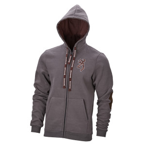 SWEATSHIRT ZIP BROWNING SNAPSHOT TWO TONES VERT