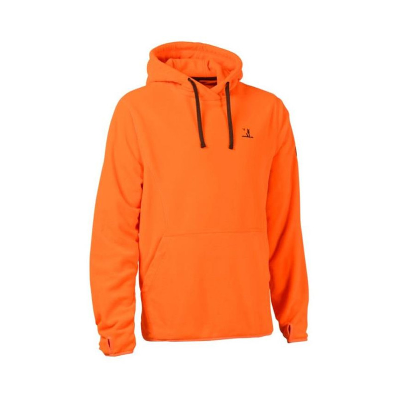 SWEAT POLAIRE A CAPUCHE PERCUSSION ORANGE