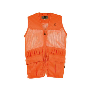 GILET PERCUSSION SAVANE FILET ORANGE