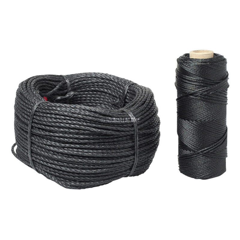 CORDE TRESSEE DIAMETRE 6MM POUR PALOMBIERE OU CHASSE A LA HUTTE