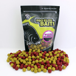 BOUILLETTES PRO ELITE BAITS BANANA & STRAWBERRY CLASSIC 800GR 14MM