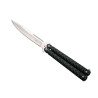 COUTEAU PAPILLON THIRD ALU NOIR 13CM INOX SATINE