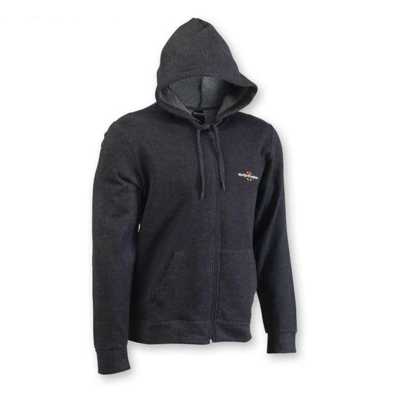 SWEAT A CAPUCHE SAKURA ZIP NOIR