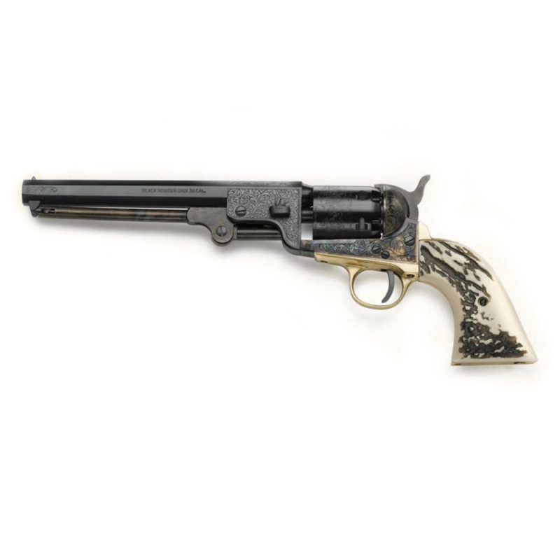 REVOLVER POUDRE NOIRE PIETTA 1851 NAVY YANK ACIER YANDL44STAG