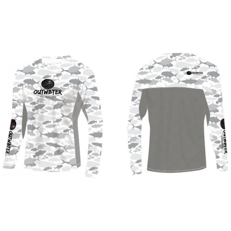 T-SHIRT MANCHES LONGUES OUTWATER SPREKS - FISH CAMO