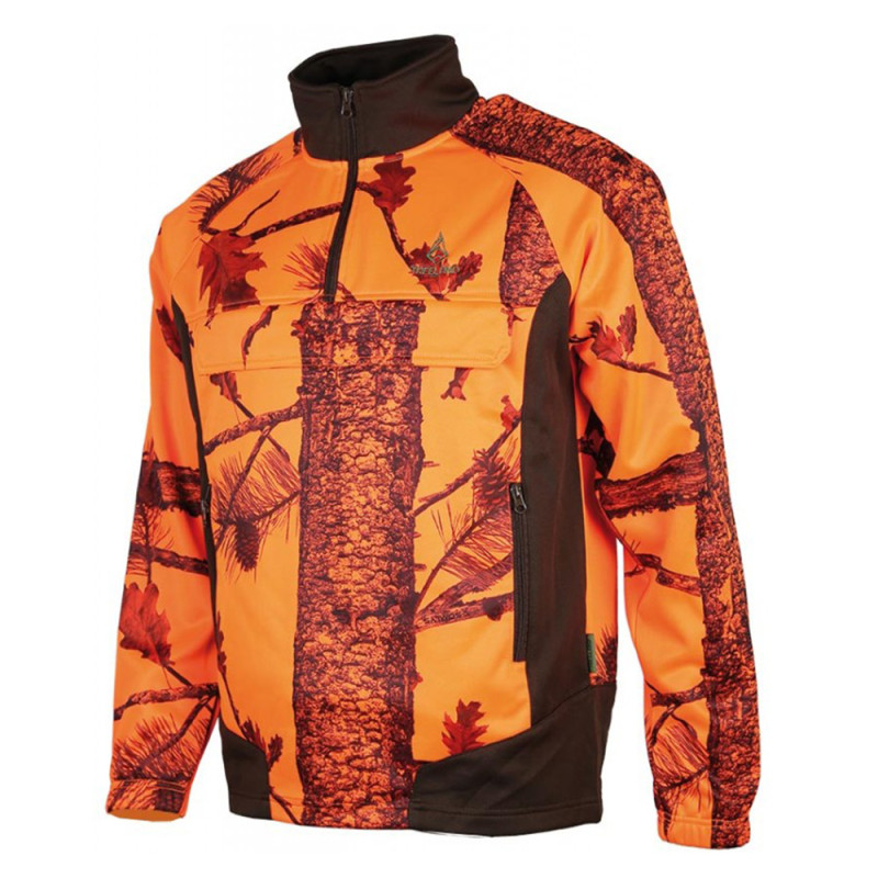 SWEAT TREELAND POLARSAN CAMO ORANGE