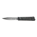 COUTEAU PAPILLON BOKER MAGNUM BALISONG ALL BLACK