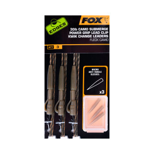 KIT FOX EDGES SUBMERGE CAMO LEADER LEAD CLIP KWIK CHANGE