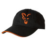 CASQUETTE FOX BLACK & ORANGE BASEBALL CAP