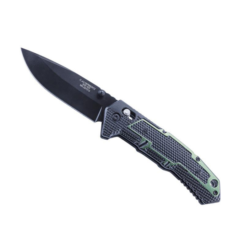 COUTEAU HERBERTZ ALU NOIR VERT