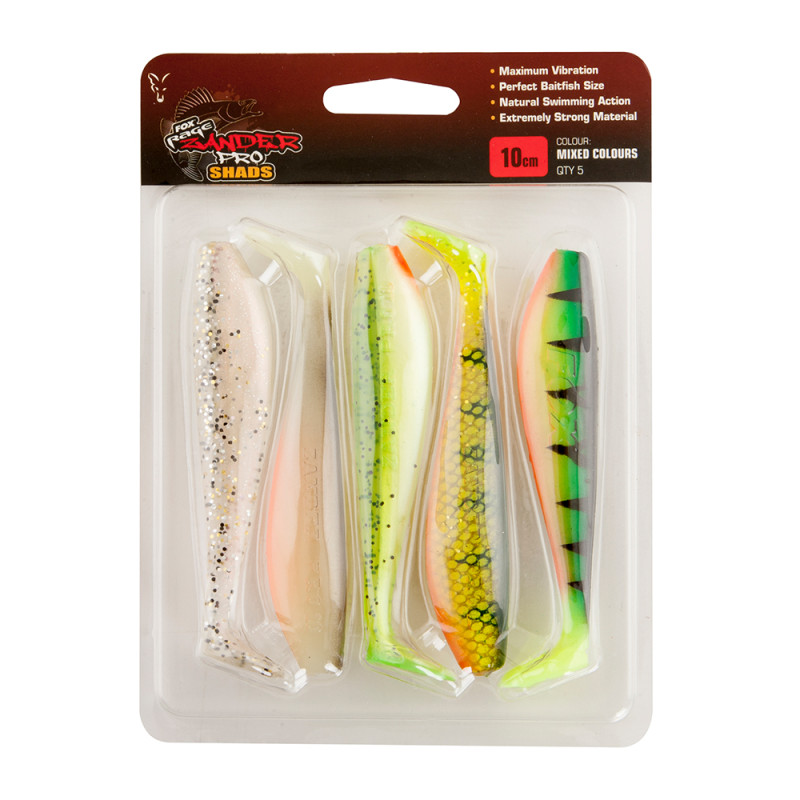 ZANDER PRO SHAD COLOR MIX X5