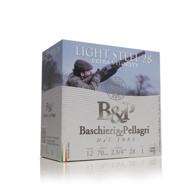 CARTOUCHES BASCHIERI&PELLAGRI LIGHT STEEL 28