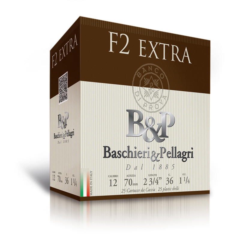 CARTOUCHES BASCHIERI&PELLAGRI F2 EXTRA 36 GRAMMES