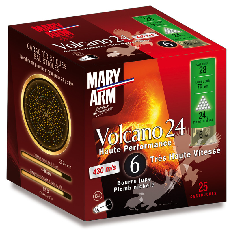 CARTOUCHES MARY ARM VOLCANO 24 C28