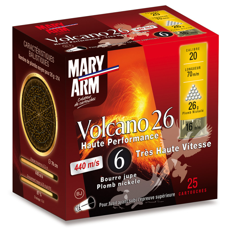 CARTOUCHES MARY ARM VOLCANO 26 C20