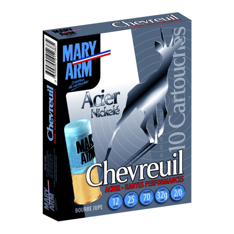 CARTOUCHE MARY ARM CHEVREUIL ACIER