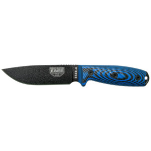 COUTEAU ESEE 4 BLEU/NOIR G10