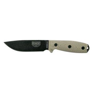 COUTEAU ESEE 4 LAME NOIRE - VERT CLAIR