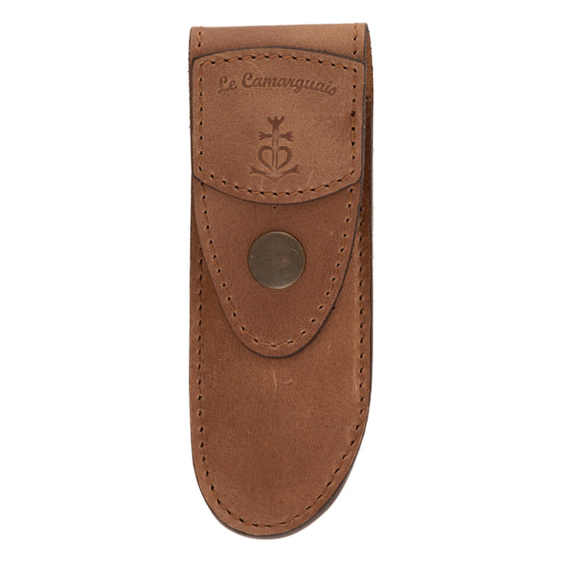 ETUI CUIR CAMARGUAIS MARRON