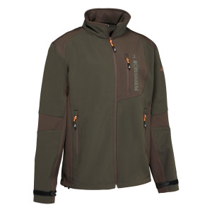 BLOUSON PERCUSSION SOFTSHELL MARRON