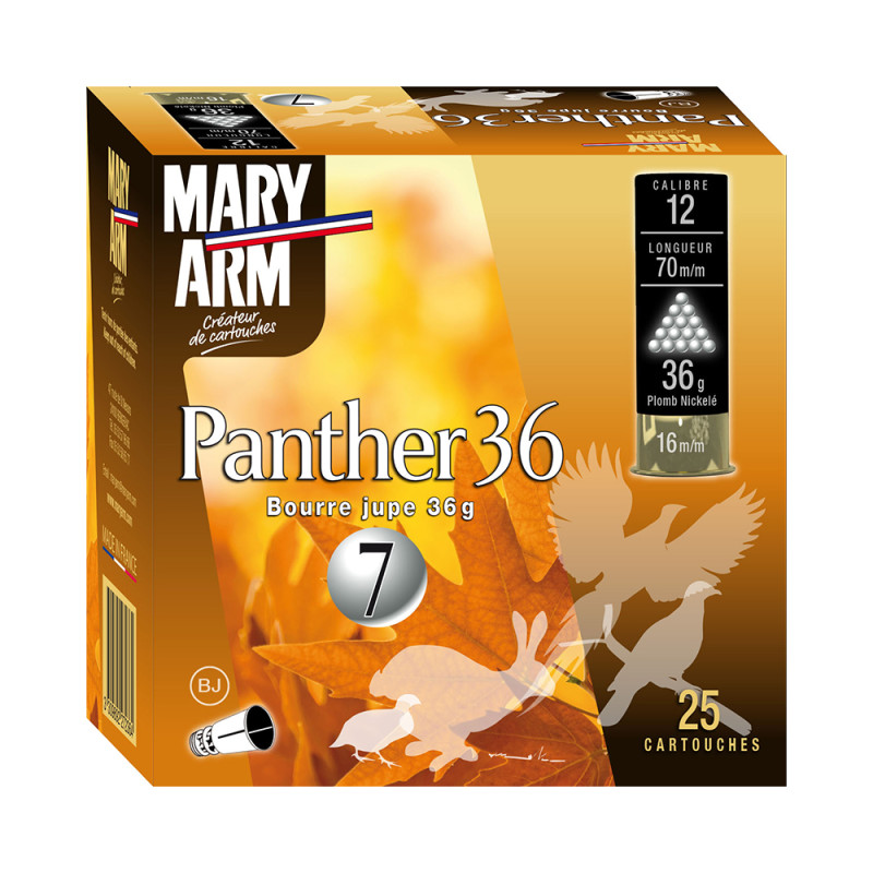 CARTOUCHES MARY ARM PANTHER 36 NICKELE
