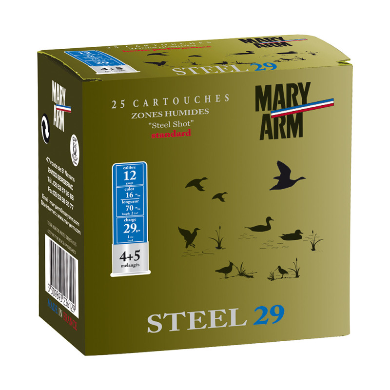 CARTOUCHES MARY ARM ACIER STEEL 29