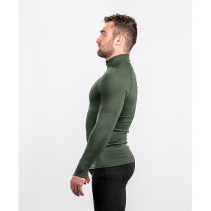 T-SHIRT COL ZIPPÉ ALASKA EXTREME LINE KAKI