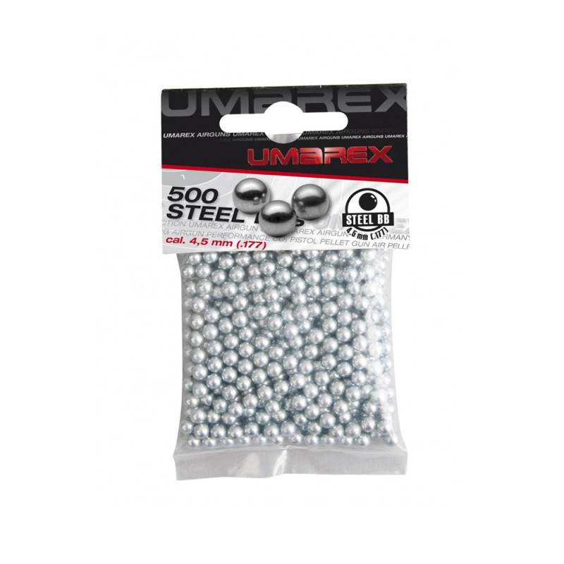 SACHET DE 500 BILLES UMAREX BBS STEEL CAL 4.5