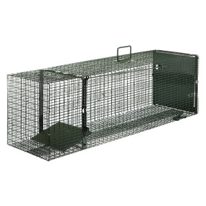 Mecanix Piège à Fauve Galvanisée 50X18X18 cm pour capturer Les Animaux |  Piege/Trappe Vivant Double entrée, Cage/nasse Exterieur Un Rat, Campagnol