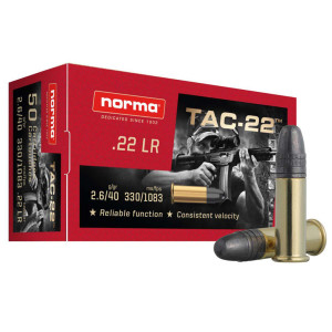 MUNITION 22LR NORMA TAC-22...