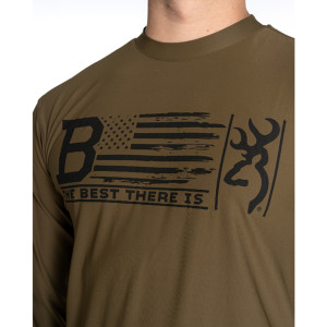 T-SHIRT BROWNING TEAM SPIRIT VERT MILITAIRE