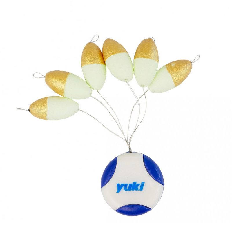PERLES FLOTTANTES YUKI OVAL FLOATING BEADS WITH STOPPER 6