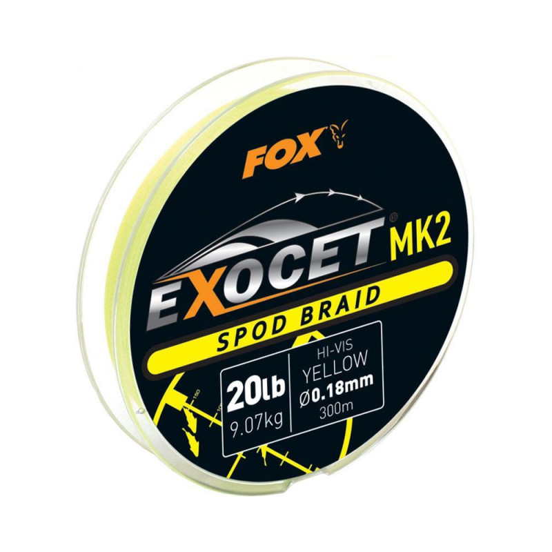 TRESSE CARPE EXOCET MK2 MARKER BRAIDS 300M - JAUNE